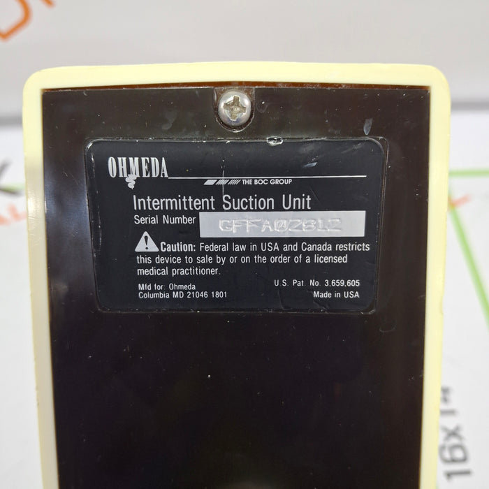 Ohmeda Medical 200 Intermittent Suction Unit