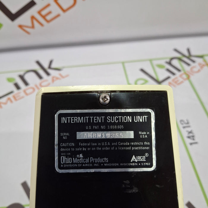 Ohmeda Medical 200 Intermittent Suction Unit