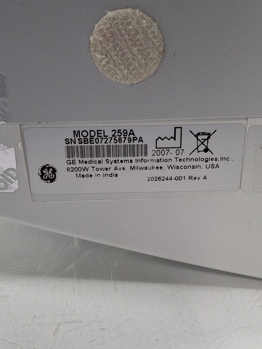 GE Healthcare Corometrics 250cx Series Model 259cx Fetal Monitor
