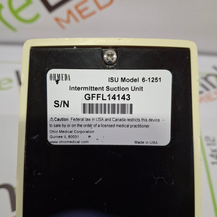 Ohmeda Medical 200 Intermittent Suction Unit