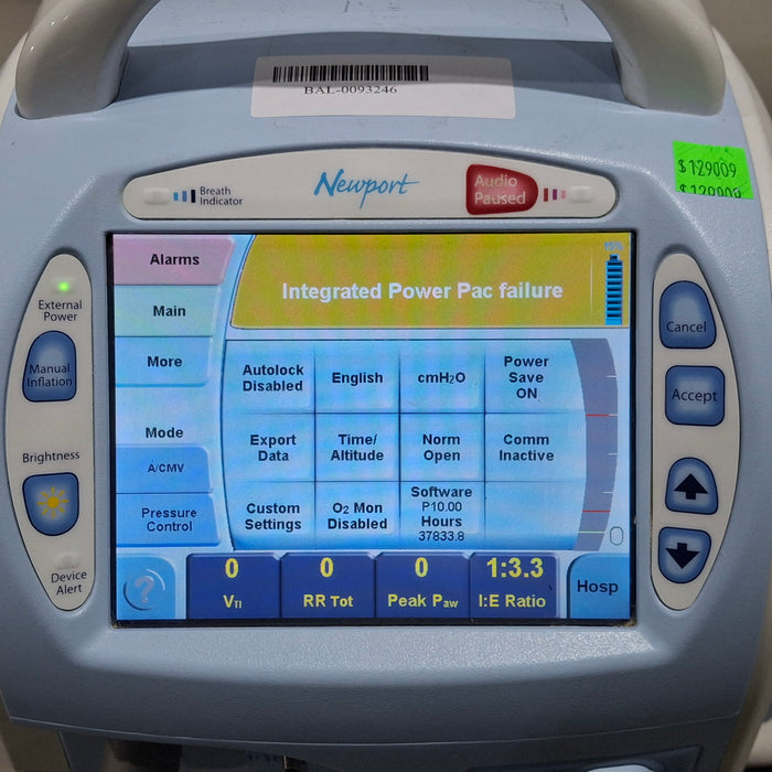 Newport Medical HT70 Plus Ventilator
