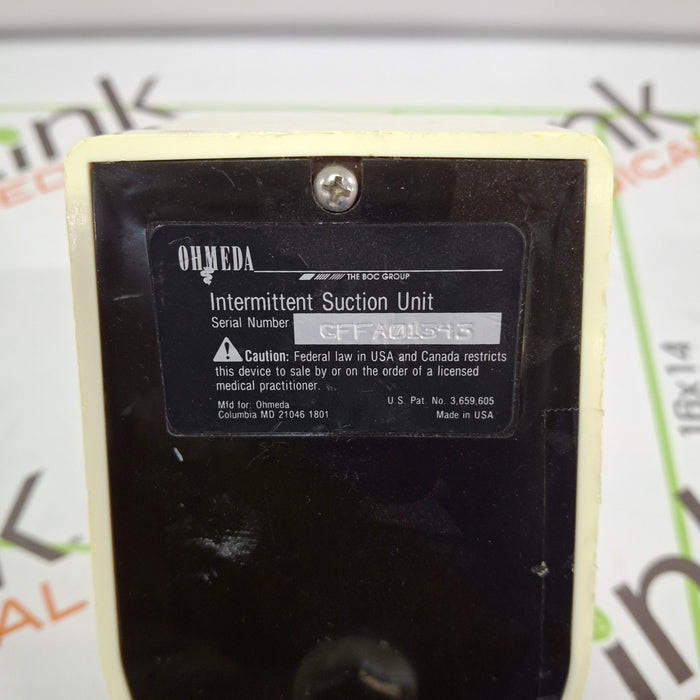 Ohmeda Medical 200 Intermittent Suction Unit