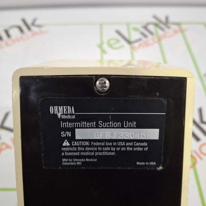 Ohmeda Medical 200 Intermittent Suction Unit