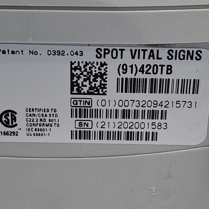 Welch Allyn Spot 420 - NIBP, Temp Vital Signs Monitor