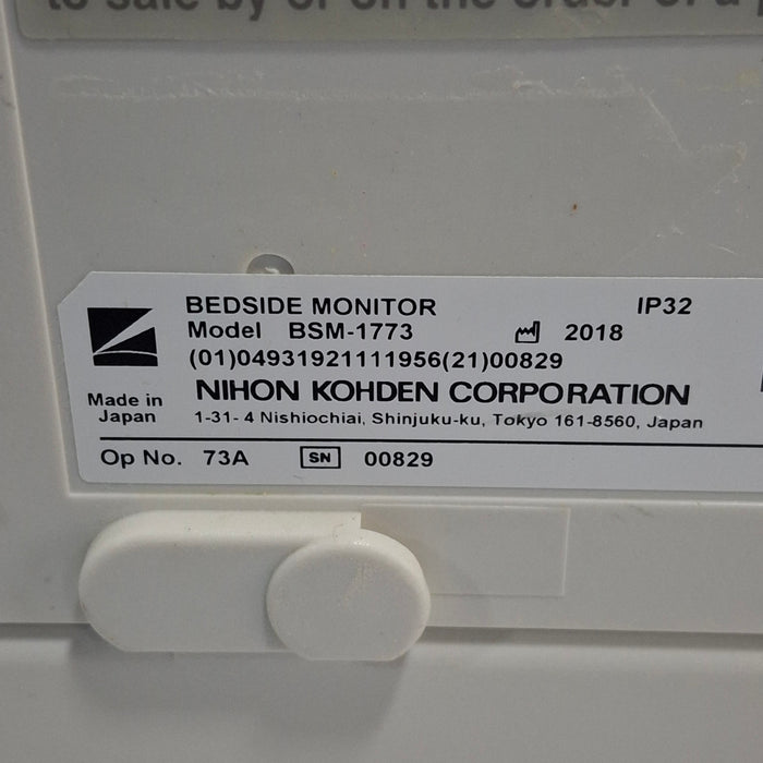 Nihon Kohden BSM-1773 Life Scope PT Transport Patient Monitor