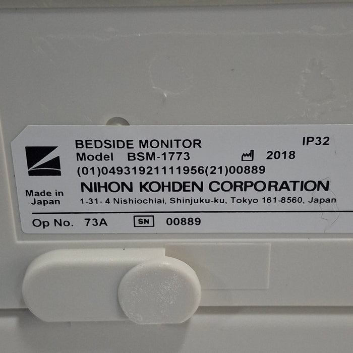 Nihon Kohden Nihon Kohden BSM-1773 Life Scope PT Transport Patient Monitor Patient Monitors reLink Online