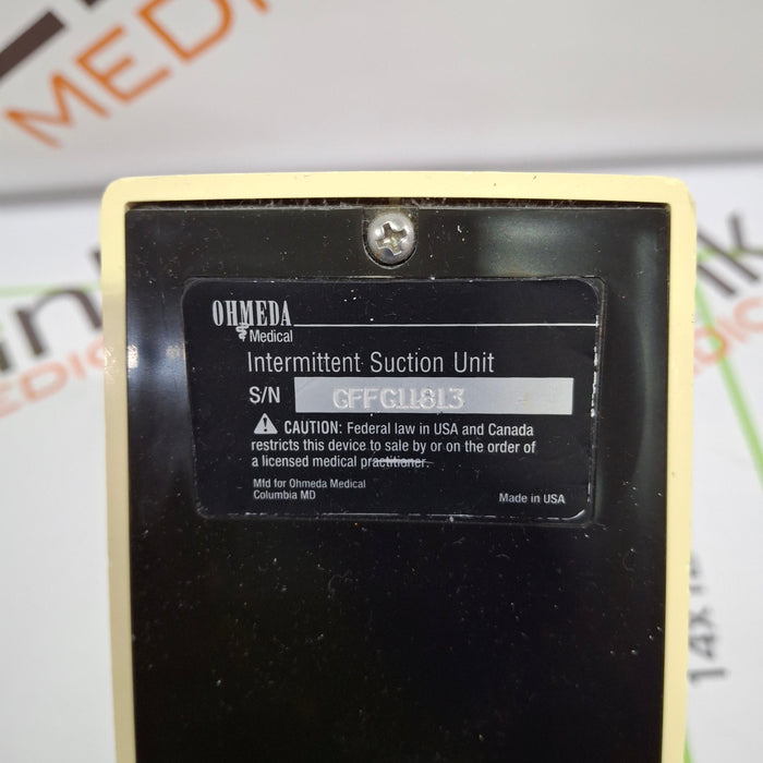Ohmeda Medical 200 Intermittent Suction Unit