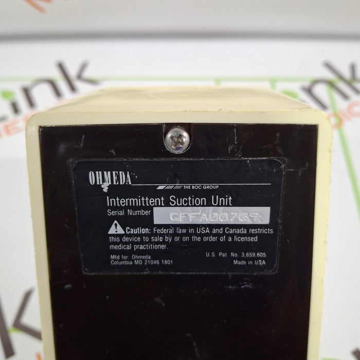 Ohmeda Medical 200 Intermittent Suction Unit