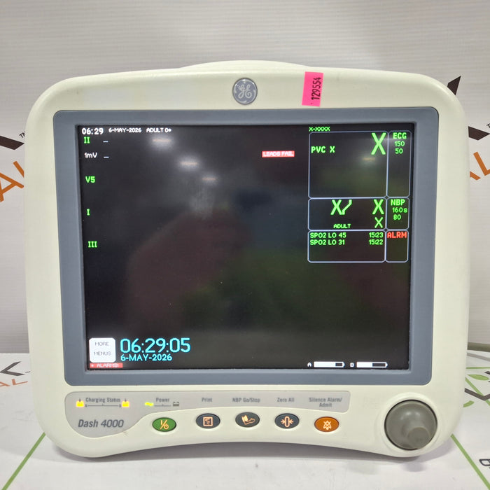 GE Healthcare Dash 4000 - GE/Nellcor SpO2 Patient Monitor