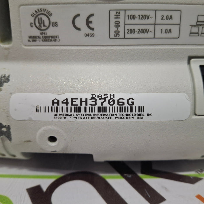 GE Healthcare Dash 4000 - GE/Nellcor SpO2 Patient Monitor