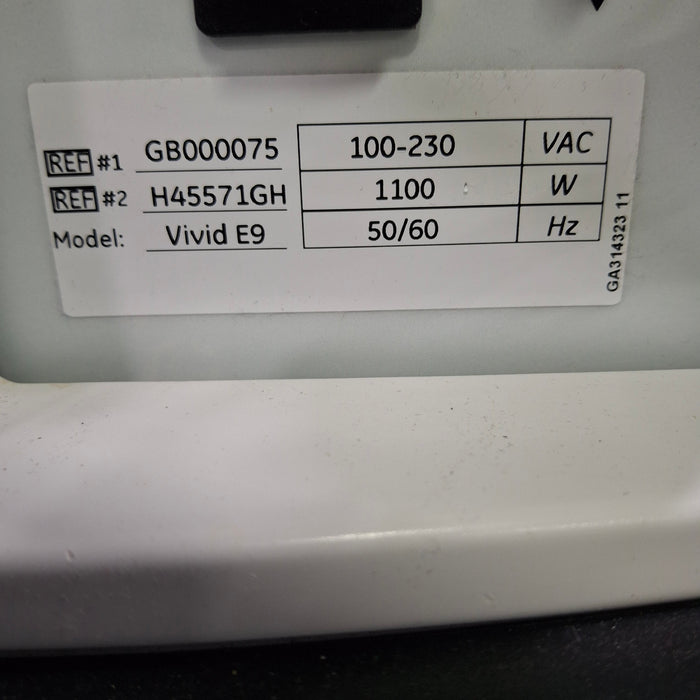 GE Healthcare Vivid E9 Ultrasound