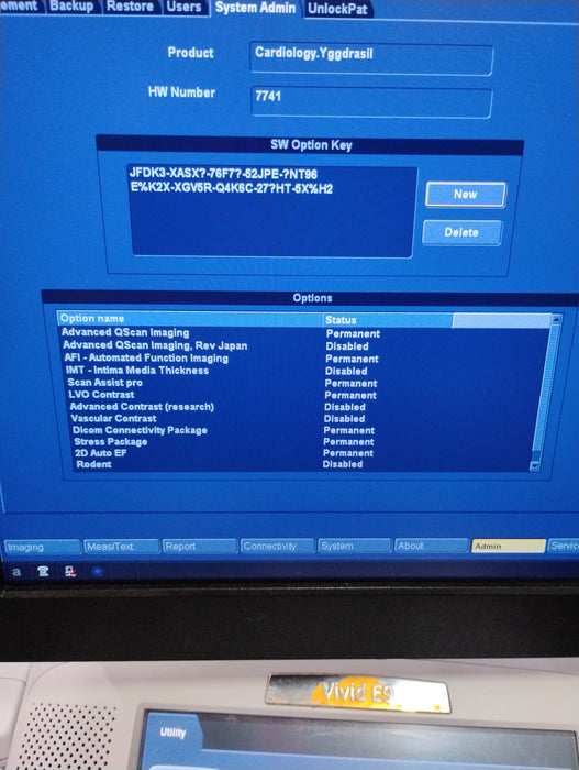 GE Healthcare Vivid E9 Ultrasound