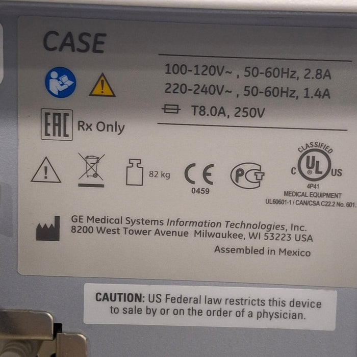 GE Healthcare Case 6.7 Stress Test Console