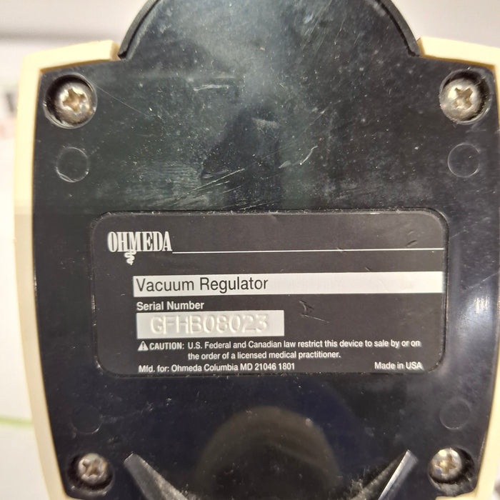 Ohmeda Medical Vacuum Regulator