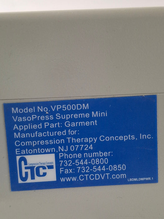 CTC VasoPress Supreme Mini VP500DM Pump
