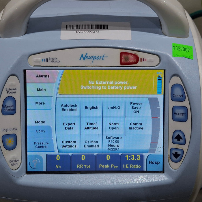 Newport Medical HT70 Ventilator