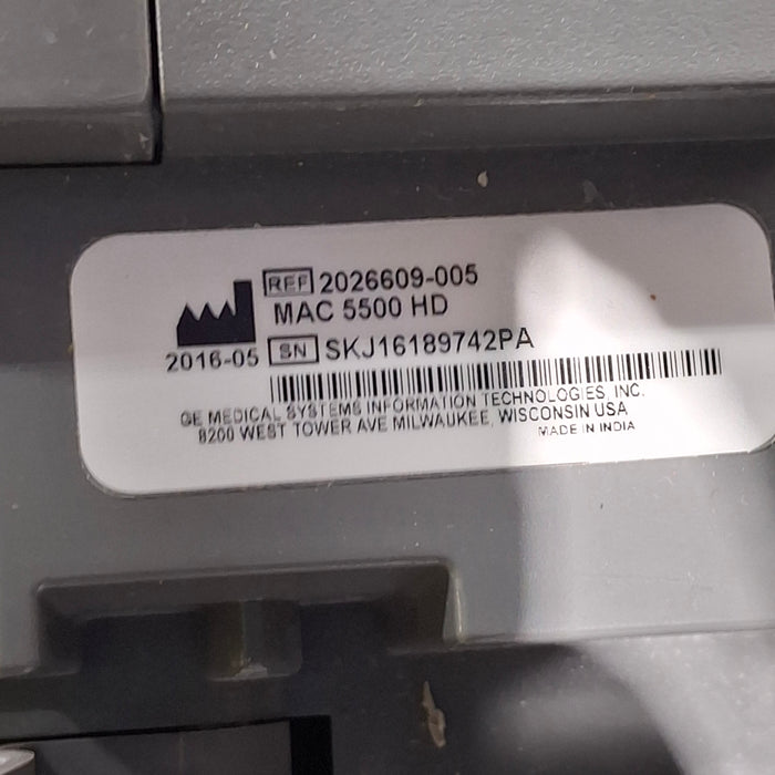 GE Healthcare GE Healthcare MAC 5500 HD ECG without CAM Module Cardiology reLink Online