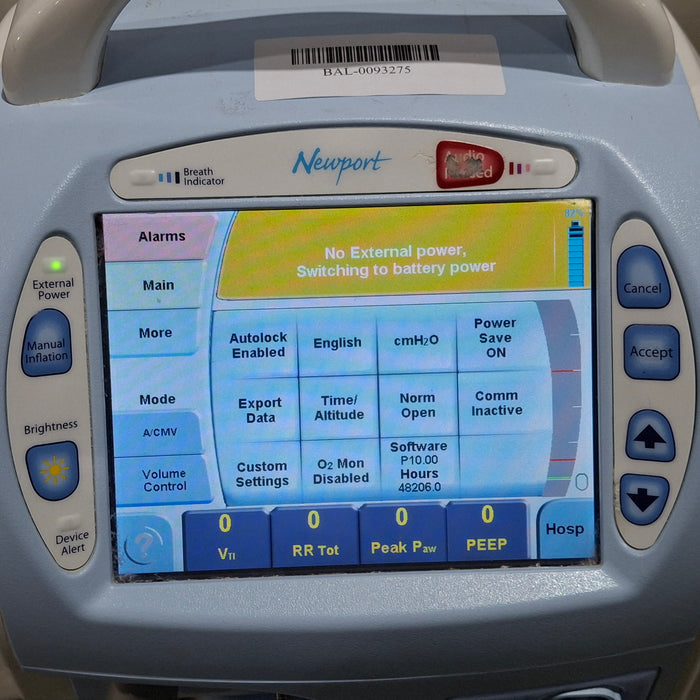 Newport Medical Newport Medical HT70 Plus Ventilator Respiratory reLink Online