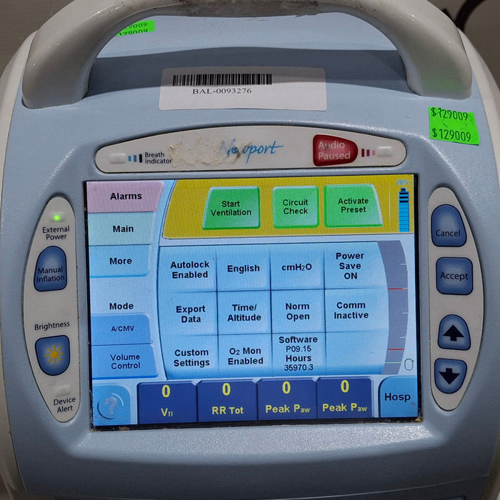 Newport Medical Newport Medical HT70 Ventilator Respiratory reLink Online