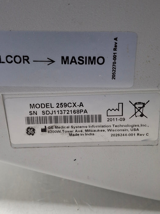 GE Healthcare Corometrics 250cx Series Model 259cx-a Fetal Monitor