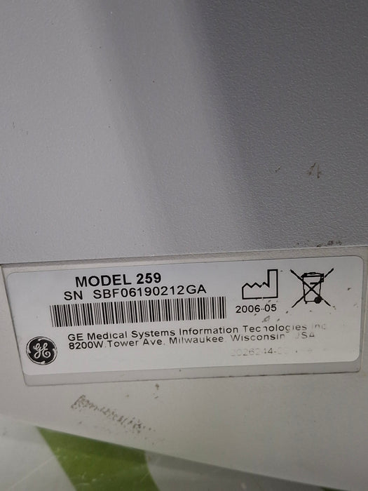 GE Healthcare GE Healthcare Corometrics 250cx Series Model 259cx Fetal Monitor Patient Monitors reLink Online