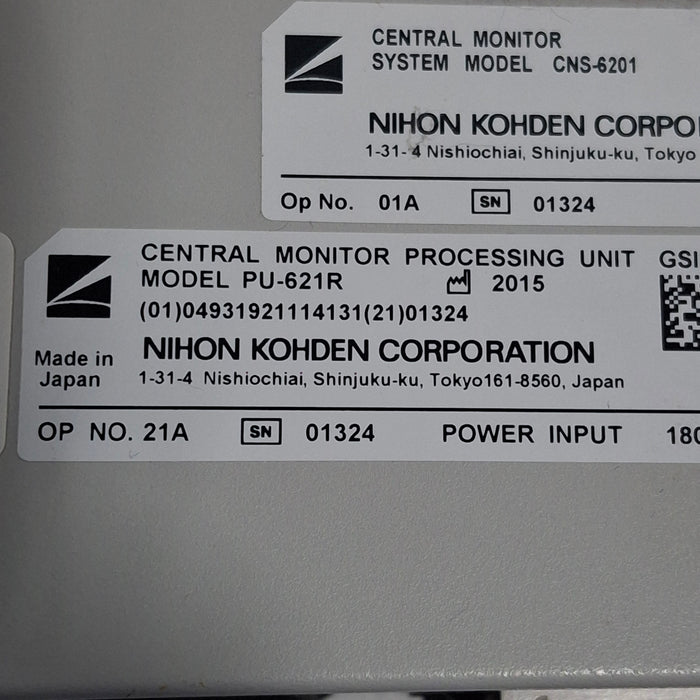 Nihon Kohden PU-621R Central Monitor