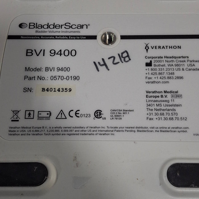 Verathon Medical, Inc Verathon Medical, Inc BVI 9400 Bladderscan Surgical Equipment reLink Online