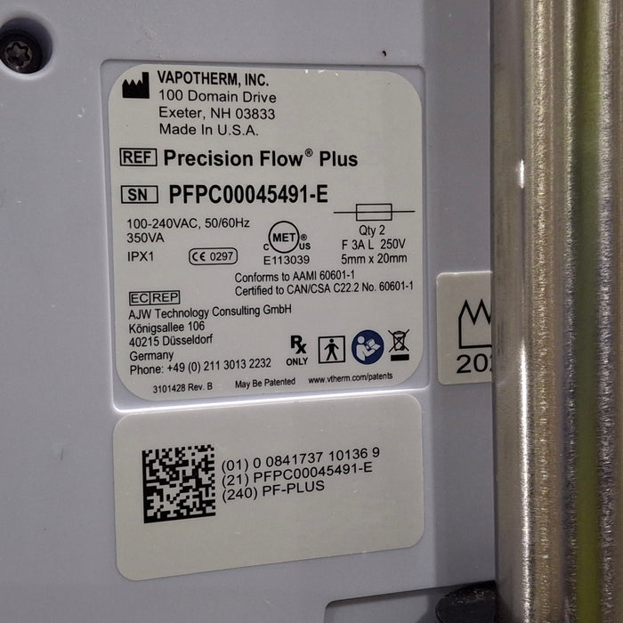 Vapotherm Precision Flow Plus Meter Humidifier
