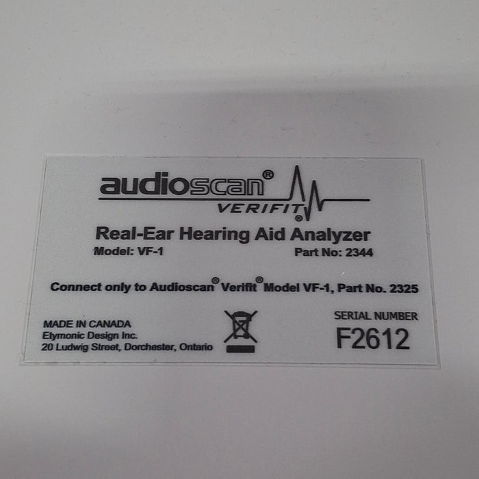 Audioscan VF-1 Verifit Real-Ear Hearing Aid Analyzer