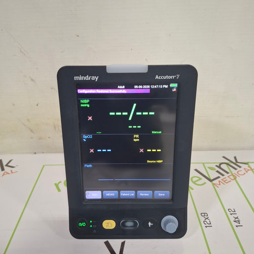 Mindray Mindray Accutorr 7 Vital Signs Monitor Patient Monitors reLink Online
