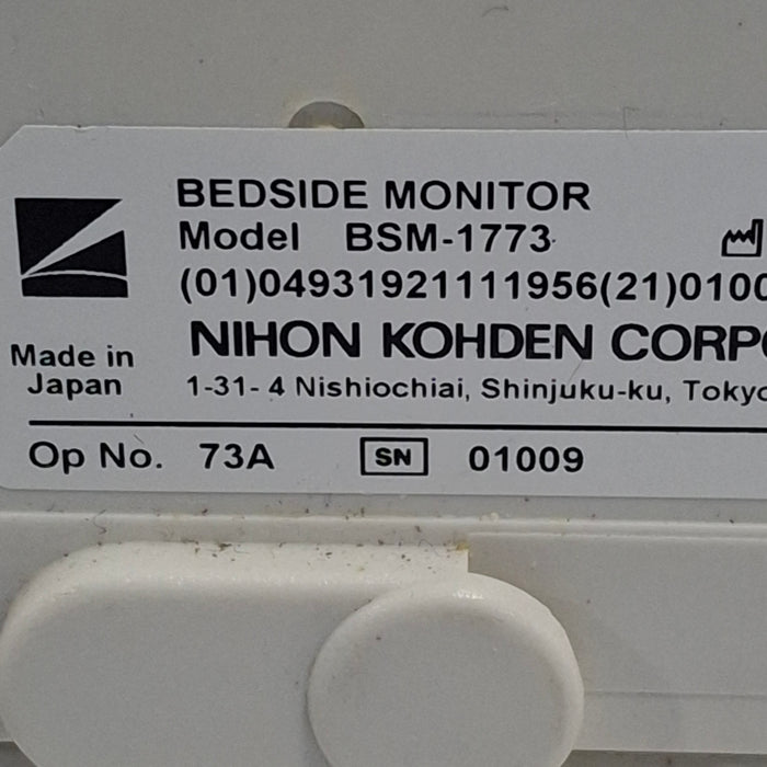 Nihon Kohden Nihon Kohden BSM-1773 Life Scope PT Transport Patient Monitor Patient Monitors reLink Online