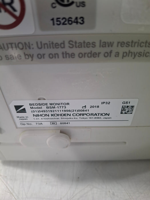 Nihon Kohden Nihon Kohden BSM-1773 Life Scope PT Transport Patient Monitor Patient Monitors reLink Online