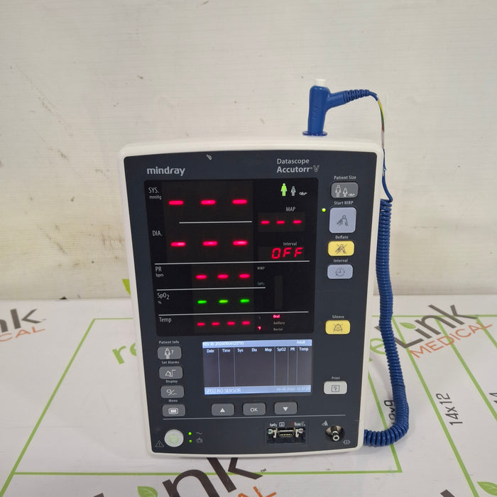 Mindray Datascope Accutorr V Vital Signs Monitor