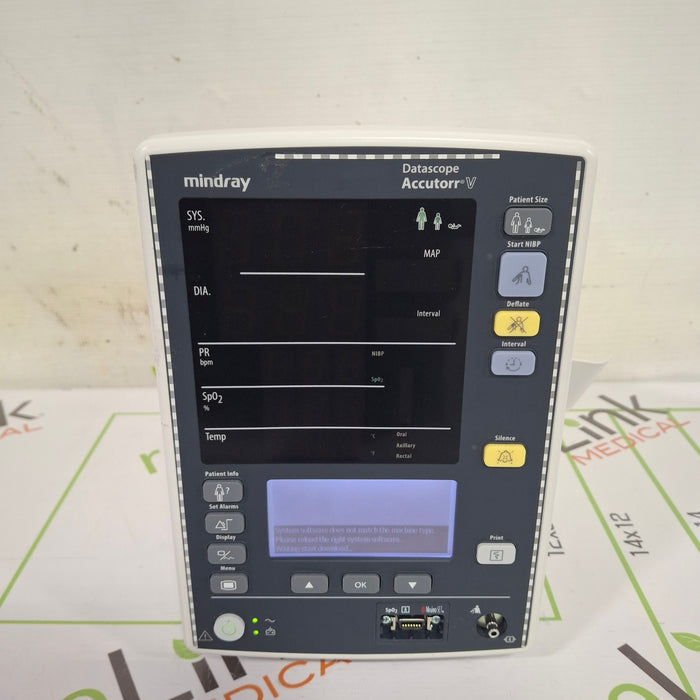 Mindray Datascope Accutorr V Vital Signs Monitor
