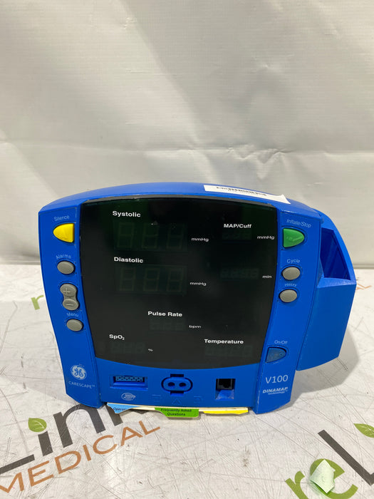 GE Healthcare GE Healthcare Dinamap V100 - NIBP, SpO2, Temp Vital Signs Monitor Patient Monitors reLink Online