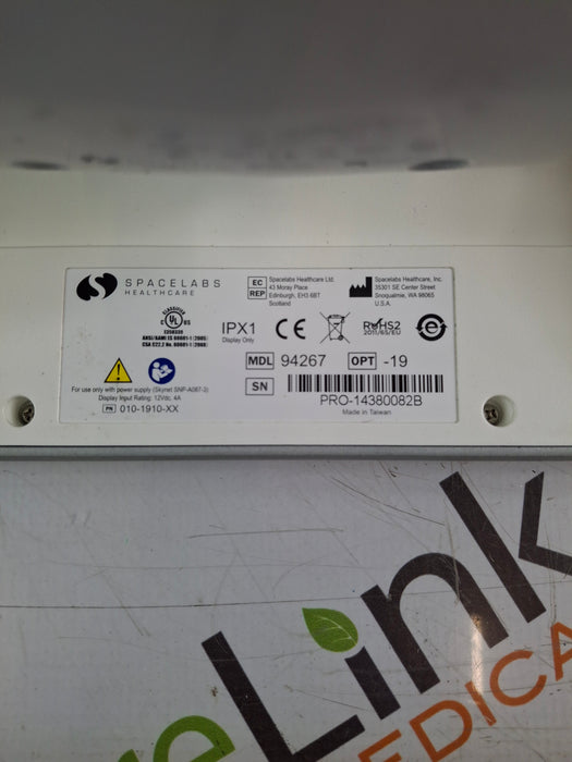 Spacelabs Healthcare Xprezzon 94267 Opt-19 Patient Monitor