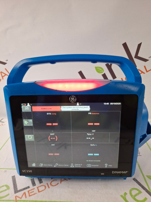 GE Healthcare Carescape VC150 Nellcor Vital Signs Monitor