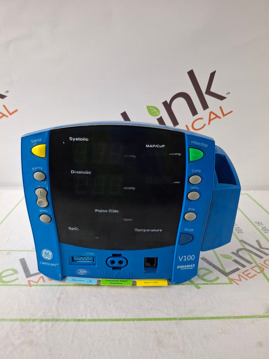 GE Healthcare GE Healthcare Dinamap V100 - NIBP, SpO2, Temp Vital Signs Monitor Patient Monitors reLink Online