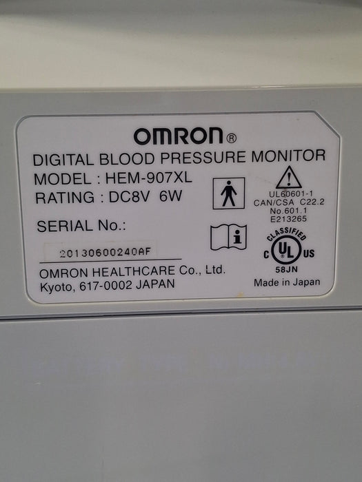 Omron HEM-907XL Blood Pressure Monitor