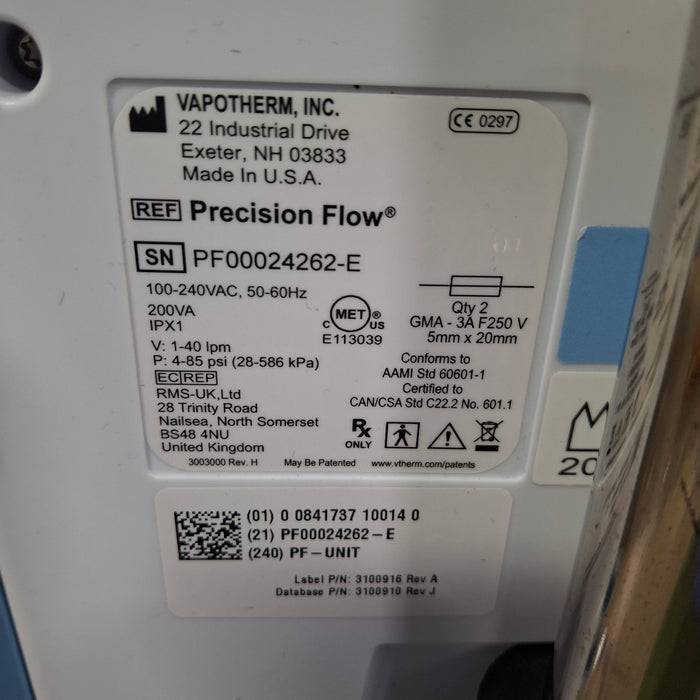 Vapotherm Precision Flow Meter Humidifier