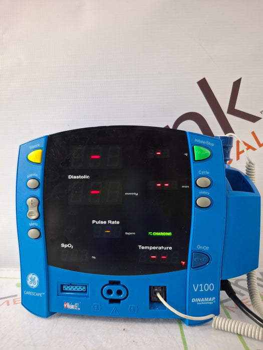 GE Healthcare Dinamap V100 - NIBP, SpO2, Temp Vital Signs Monitor