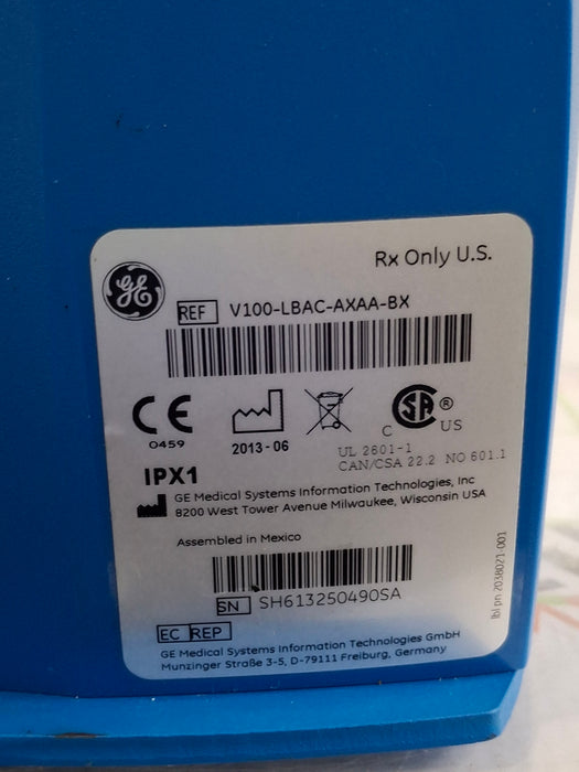 GE Healthcare Dinamap V100 - NIBP, SpO2, Temp Vital Signs Monitor