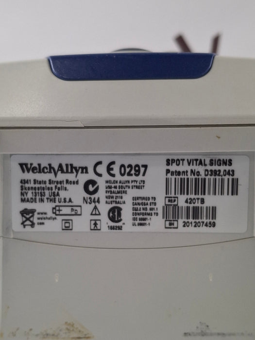 Welch Allyn Spot 420 - NIBP, Temp Vital Signs Monitor