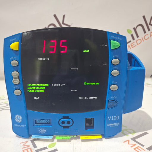 GE Healthcare GE Healthcare Dinamap V100 - NIBP, SpO2, Temp Vital Signs Monitor Patient Monitors reLink Online
