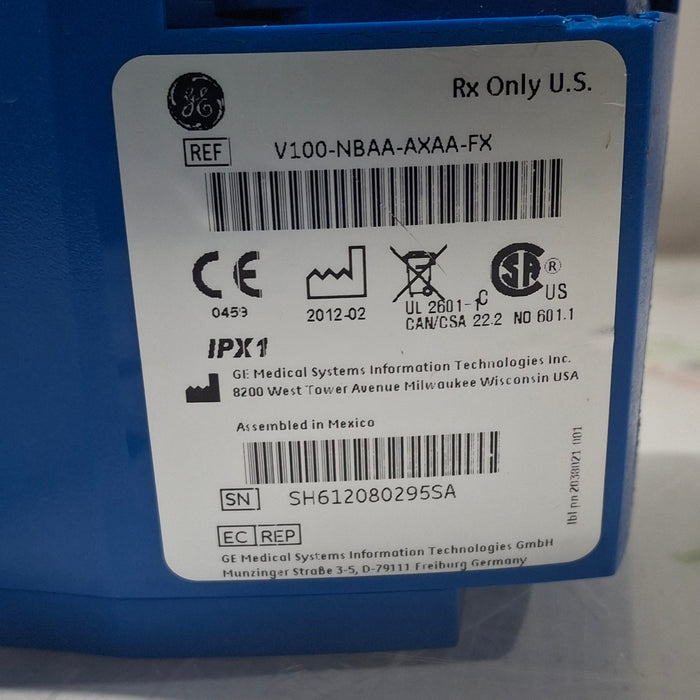 GE Healthcare Dinamap V100 - NIBP, SpO2, Temp Vital Signs Monitor