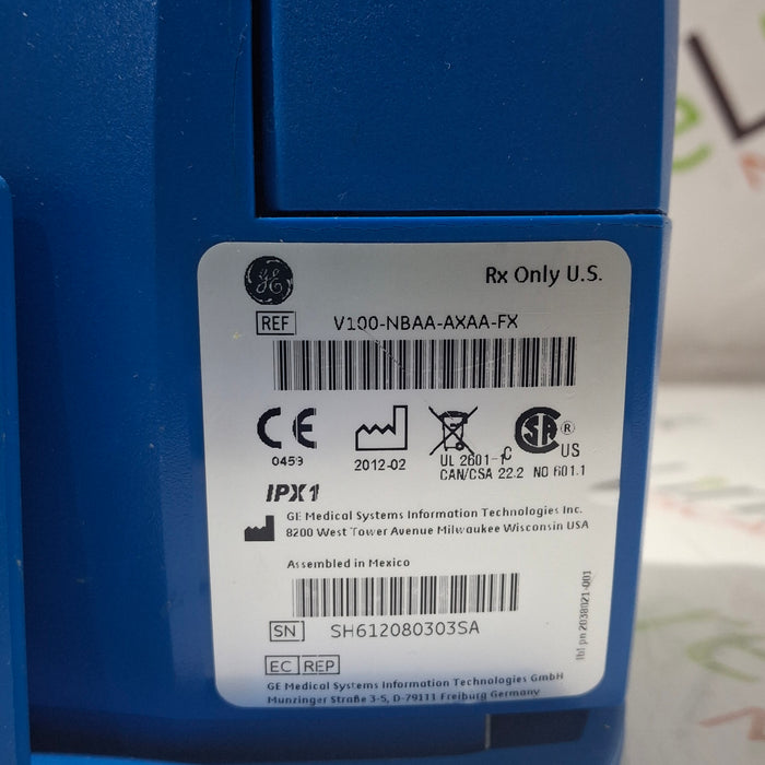 GE Healthcare Dinamap V100 - NIBP, SpO2, Temp Vital Signs Monitor