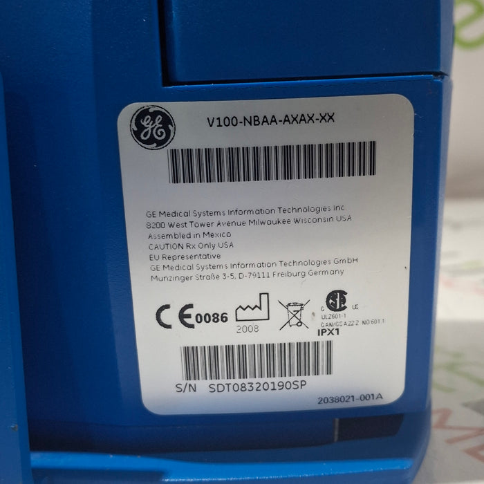 GE Healthcare Dinamap V100 - NIBP, SpO2, Temp Vital Signs Monitor