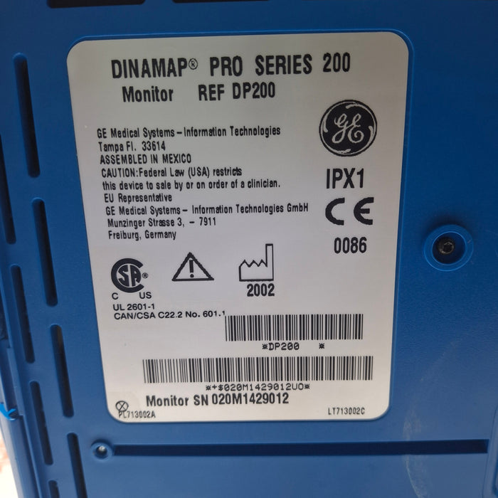GE Healthcare Pro 200 Vital Signs Monitor