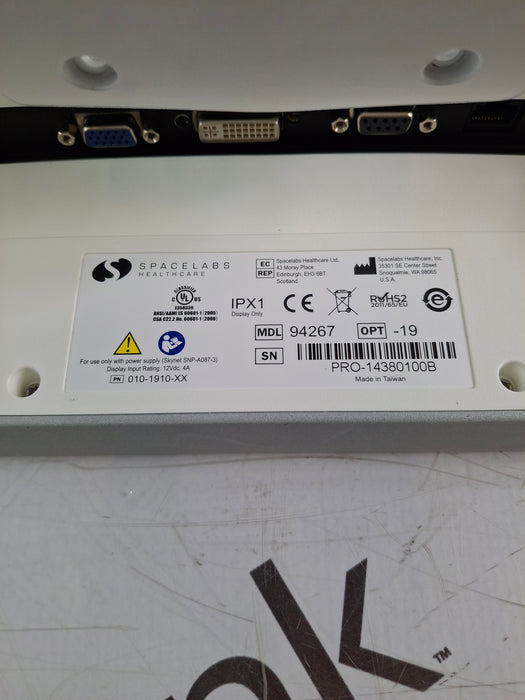 Spacelabs Healthcare Xprezzon 94267 Opt-19 Patient Monitor