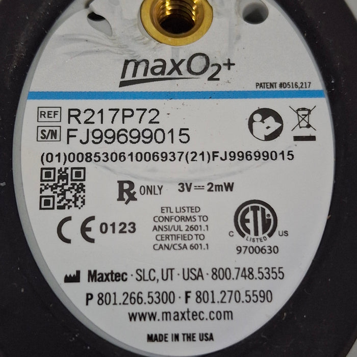 Maxtec, Inc. MaxO2+ Oxygen Monitor